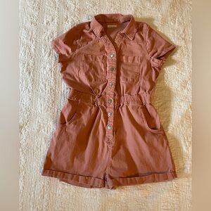 Altar’d State Button-Up Romper